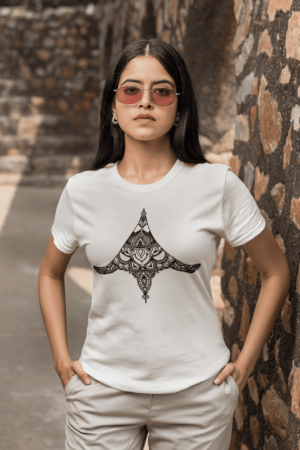 Sternum Eyes Unisex Oversized Tshirt | White Code