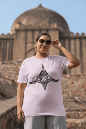 Sternum Eyes Unisex Oversized Tshirt | Baby Pink Code